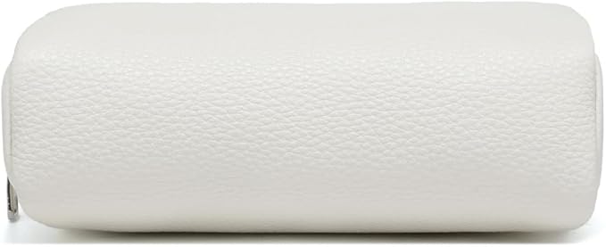 Makeup Bag Large Capacity Women's Classic Black Wash Bag Adjustable Partition Wash Brush and Cosmetic Carrying Bag (Off-white)