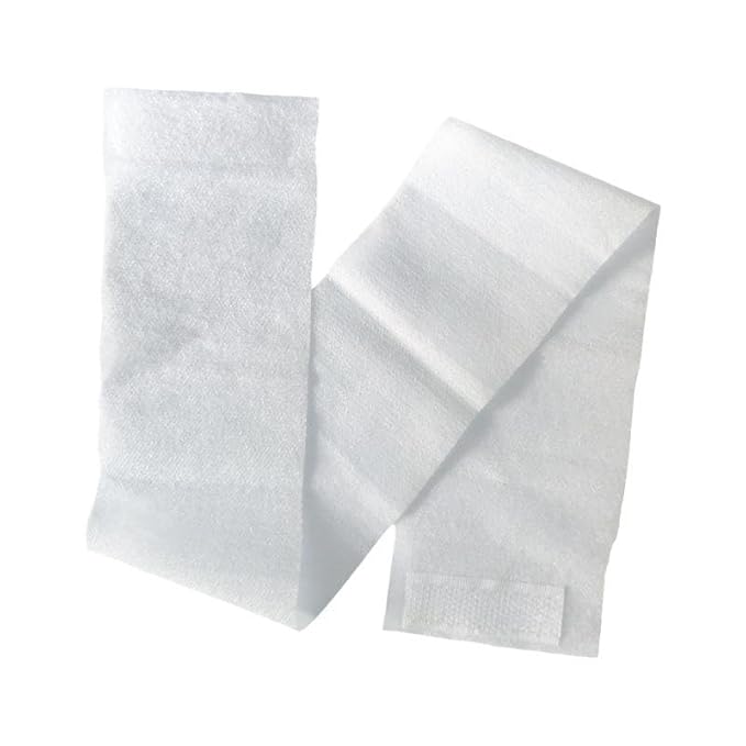 Disposable Spa Headbands for Women - Individually Wrapped Stretch Non-Woven Facial Headbands for Skincare, Makeup & Esthetician Supplies(White, 80 Count)