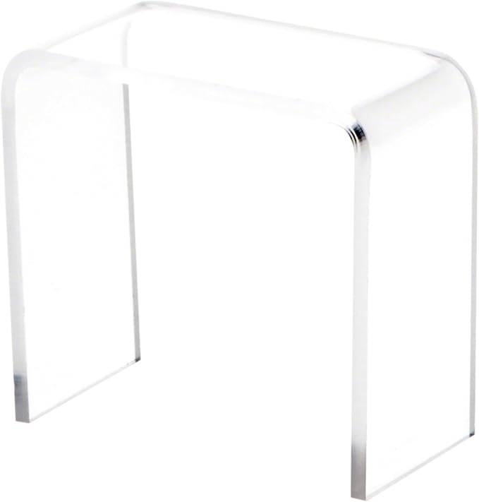 Plymor Clear Acrylic Vertical Rectangular Display Riser, 2" H x 2" W x 1" D (3/32" thick)