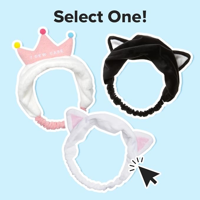 I DEW CARE Face Wash Headband - Brown Bear | Animal Head band for Face Washing & Skincare, Spa Day, Soft & Fuzzy, Cute for Makeup, Shower, Teen Girls Stuff, Teddy Bear Ears, (1 Count)