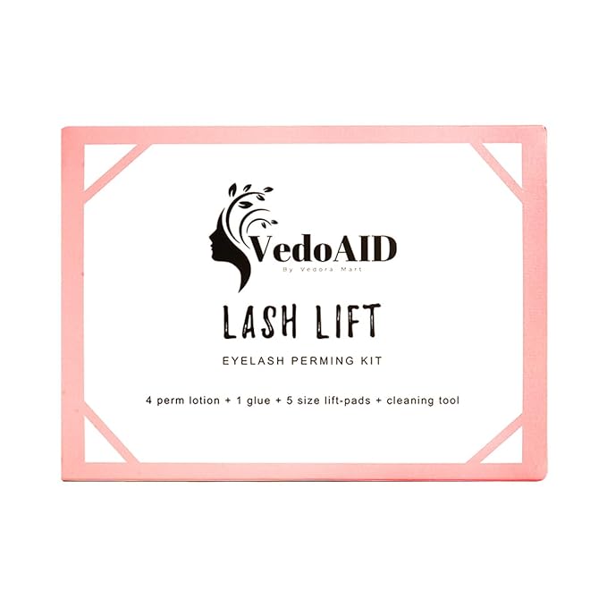2025 VedoAID New Upgraded EyeLash Lift Kit Eyelash Extension Kit Eyelash Perm Kit, Eyelash Lifting & Eyelash Curling Includes Eye Shields, Pads, Accessories, Easy for Beginner,Achieve Salon-Quality
