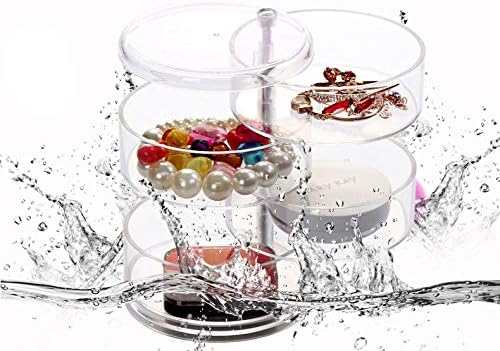 Stackable Storage Jewellery Trays Hair Accessory Containers Simple Houseware Organizer 4 Layers 7.14in.