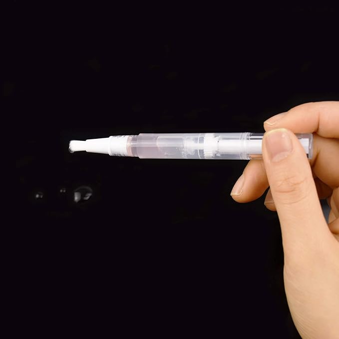 12 Pack 3 Ml Transparent Twist Pens Empty Nail Oil Pen Brush, Cuticle Oil Pen Cosmetic Lip Gloss Container Applicators