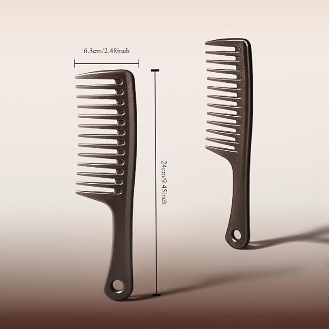 1pc Wide Tooth Comb for Curly Wet Long Hair, Large Detangling Comb with Durable Design, Ideal for Shower Styling & Professional Hair Care