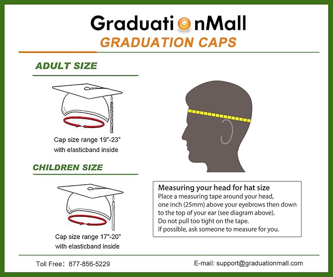 GraduationMall Matte Graduation Cap with 2026 Tassel for High School & Bachelor