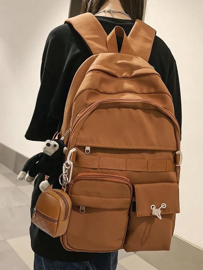 4Pcs Mini Backpack Keychain,Cute Cosmetic Bag for Women Christmas Gifts for Grandkids,PU Leather Makeup Bag Key Pocket Lipstick Bag Birthday Gifts for 4 5 6 7 8 9 10 11 12 Year Old Girls