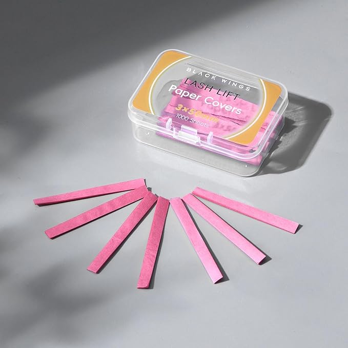 1000P Lash Lift Pink Perm Paper, Reusable Lash Lift Pads Lash Lift Tool, Soft Pads Silicone Perm Ribbon Eyelash Lifting Compensator, Eyelash Tapes Makeup Beauty Tools for Eyelashes Lifting