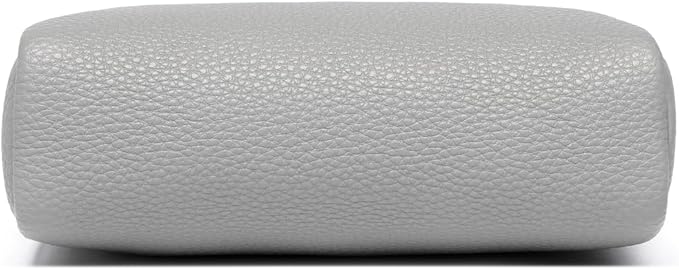 Makeup Bag Large Capacity Women's Classic Black Wash Bag Adjustable Partition Wash Brush and Cosmetic Carrying Bag (PU/Shark Gray)