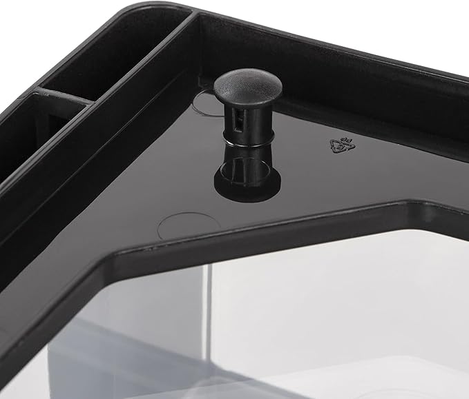 IRIS USA Plastic Desk Top 3-Drawer Storage Organizer with Paper Tray Top, 1-Pack, for Makeup Vanity Nail Polish Bathroom Stationery Art Craft Supplies Kitchen Office Garage Organization, Medium, Black