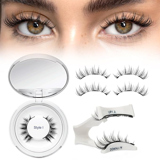 Higu clace Magnetic Eyelashes Magnetic Lashes with Applicator Soft Magnetic Eyelashes Natural Look Pestañas Magnéticas No Need Glue Easy to Wear and Remove Pestañas Magnéticas Naturales(I04)