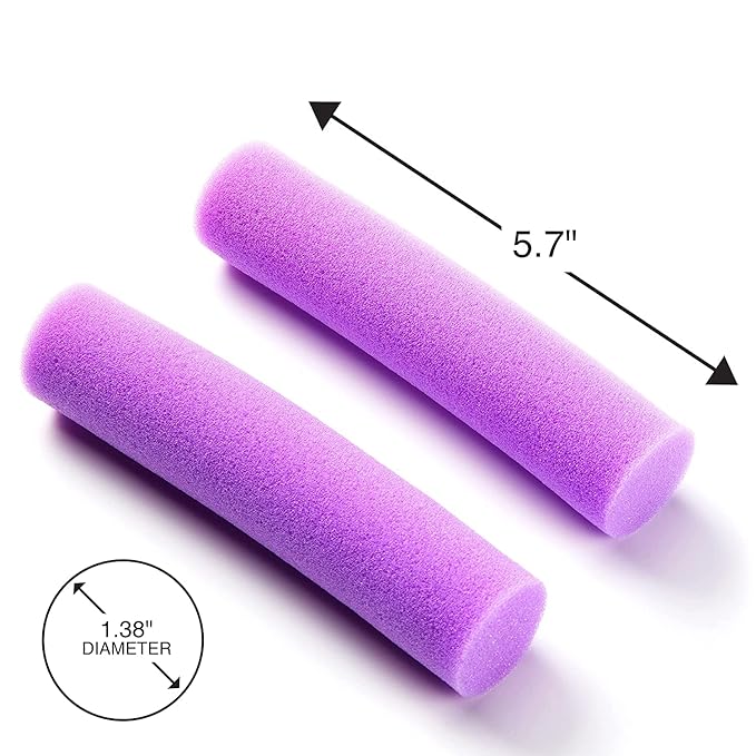 Conair Foam Hair Rollers -Heatless curls - Foam Rollers - Hair Rollers - Loose Hair Curlers in Assorted Sizes - 8 Count w/storage case