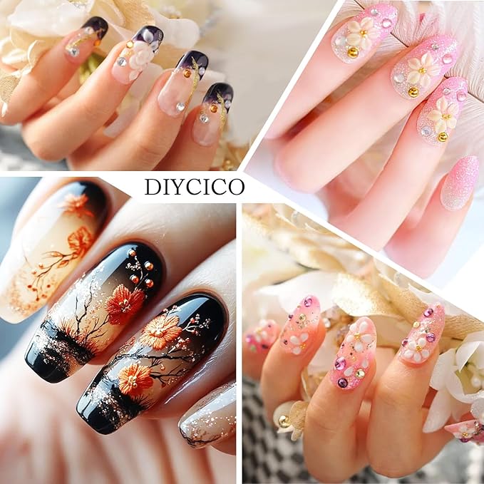 Nail Art Tools 27Pcs Set,Nail Art Brush,Resin Nail Art Palette,5 Pcs Nail Art Sculpture Pen,2-way Acrylic Silicone Engraving Pen Dotting Pen Tools Nail Art Kit for Nail Art DIY