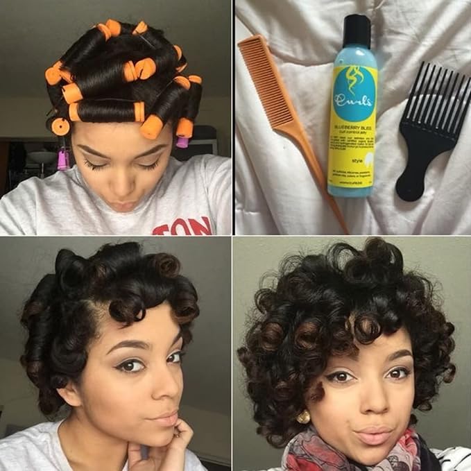 60 Pieces Cold Wave Non-Slip Rods Set - 3 Sizes Plastic Heatless Perming Curlers for Women's Natural, Long, Medium, and Short Hairstyles