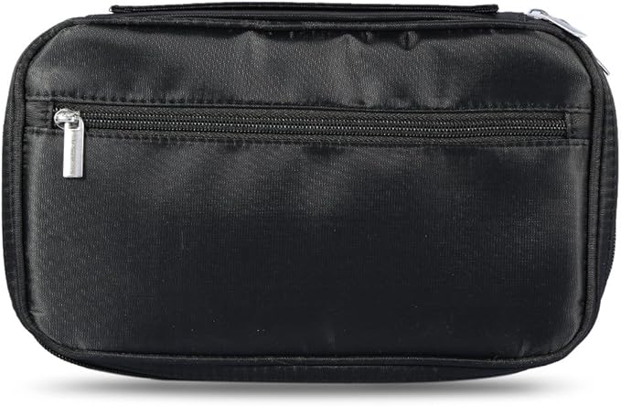Professional Makeup Brush Bag, Makeup Artist Bag, Makeup Brush Belt, Makeup Brush Holder for Artists, Cosmetic Organizer Pouch for Brushes and Cosmetics (Black)