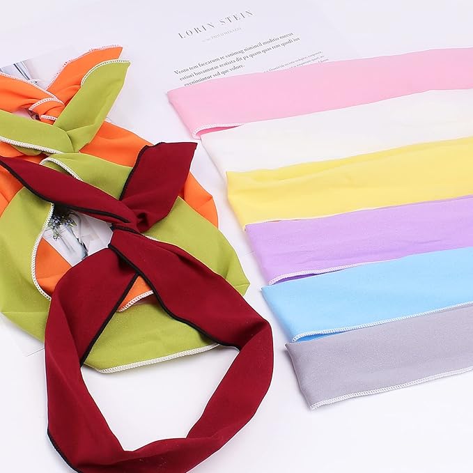 Wire Headbands for Women and Girls - 9 Pcs Cute Wired Bow Twist Hair Accessories