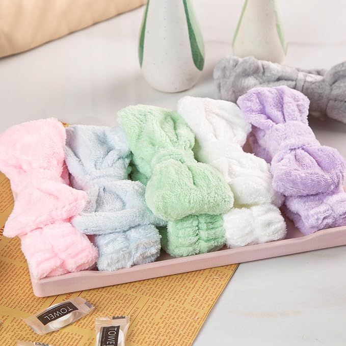 Shindel 6Pack Spa Headbands, Skincare & Makeup Headbands for Face Washing, Gift for Teen Girls, Stocking Stuffer
