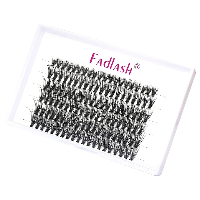 Individual Lashes 10D 20D 30D 40D Lash Clusters Extensions Wispy Cluster Lashes Natural Look Eyelash Clusters Individual Lash Extension Supplies (40D-0.07D, 13mm)