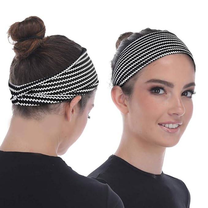 TERSE Boho Headbands for Women Wide Hair Bands for Women’s Hair Non Slip Thick Headbands for Yoga Workout Every Day Basic Girl’s Fashion Accessories
