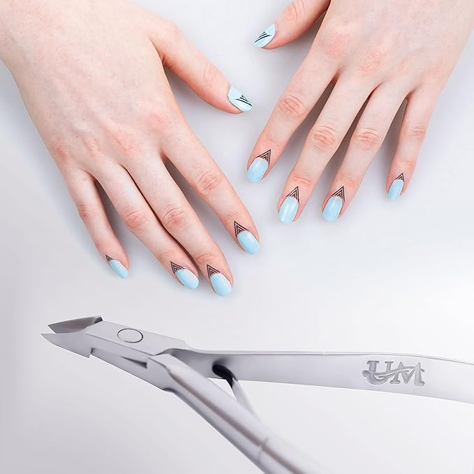 UM Supplies Cuticle Trimmer | Hangnail Remover | Extremely Sharp | Professional Cuticle Nippers | Stainless Steel | Cuticle clippers | Pedicure Manicure Tool (Jaw 12)