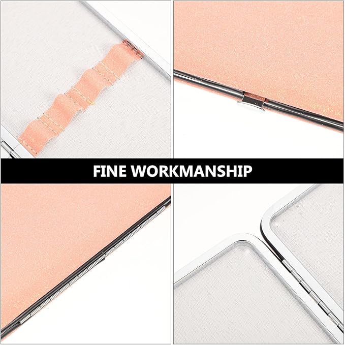 FRCOLOR Eyelash Storage Bag Portable Tweezers Case Compact Lash Organizer Travel Makeup Cosmetic Brush Tool Holder with Multiple Compartments