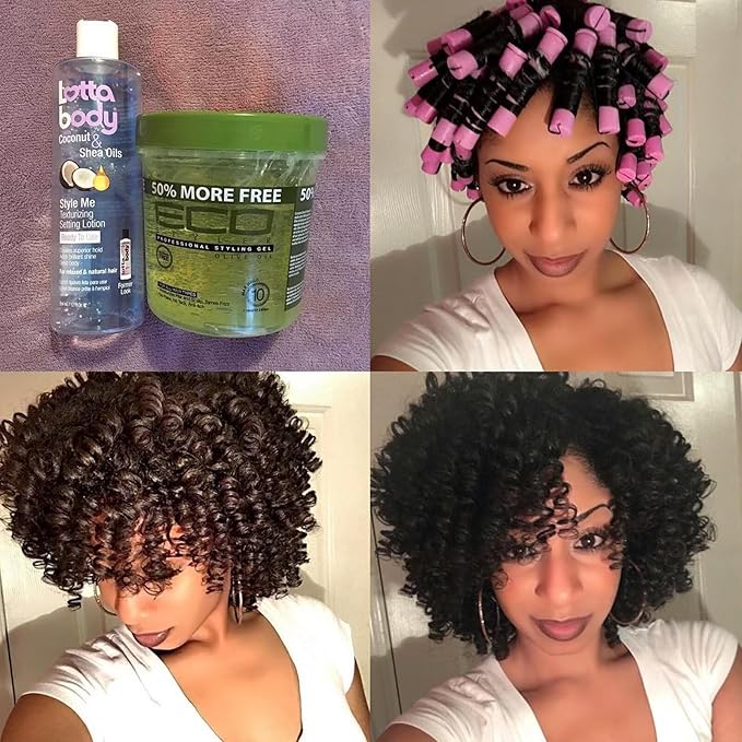FEEL ME 30Pcs Purple Perm Rods for Long Short Hair, Plastic Cold Wave Rods, Non-Slip, Heatless, Medium Size