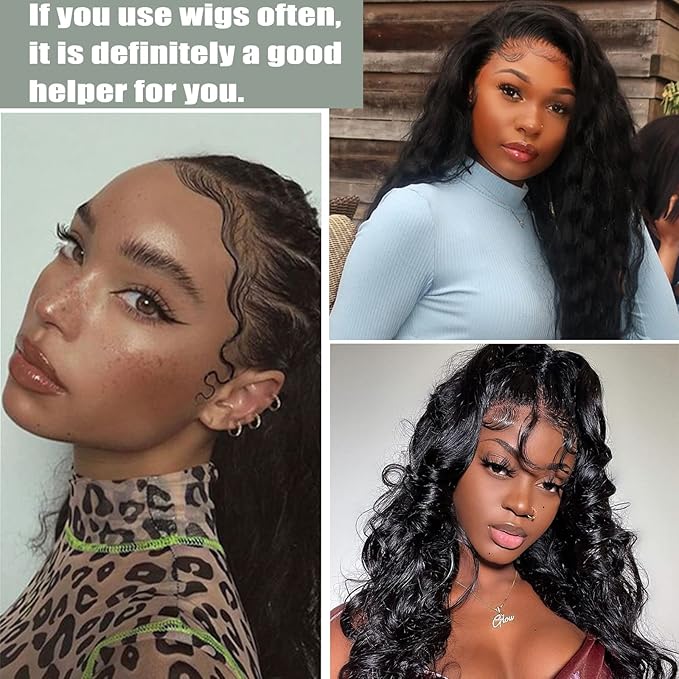 Elastic Wig Bands for Lace Front Wigs - Secure Grip, Lay Edges, Baby Hair Headband, Melting Edge Wrap Accessories for Women
