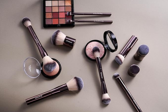 BS-MALL Makeup Brushes Kit – Professional Makeup Tools with Travel Case, Includes Foundation, Powder, Concealer, Lip & Eyeshadow Brushes for Daily Use & Versatile Occasions (Aluminum Tube Coffee)