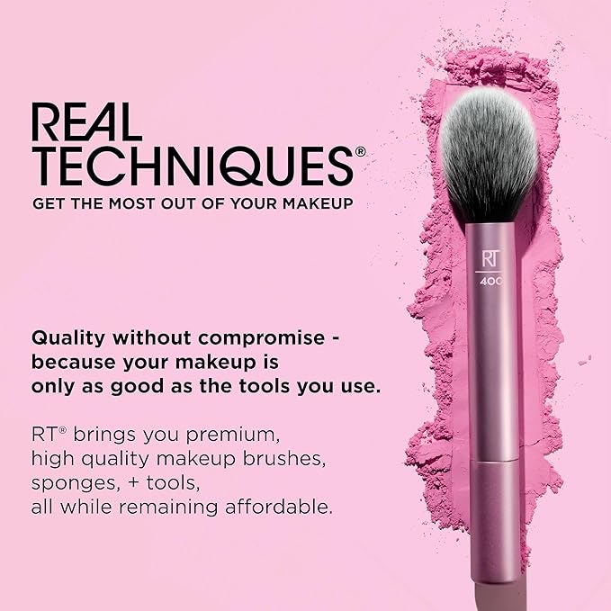 Real Techniques 6 Pack Assorted Makeup Blending Sponges, 3 Miracle Makeup Sponges, For Blending, Baking, And Setting, Use With Foundation & Powder, Dewy or Matte Finish, Cruelty-Free