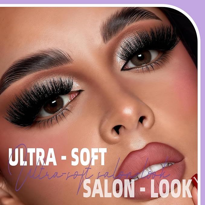 B&Qaugen Lash Clusters Kit Lash Clusters 300D Lash Extension Kit 10-18MIX Eyelash Extension Kit Ultra - Soft Volume Individual Lashes Kit D Curl Lashes Extension Kit(300D-10-18)