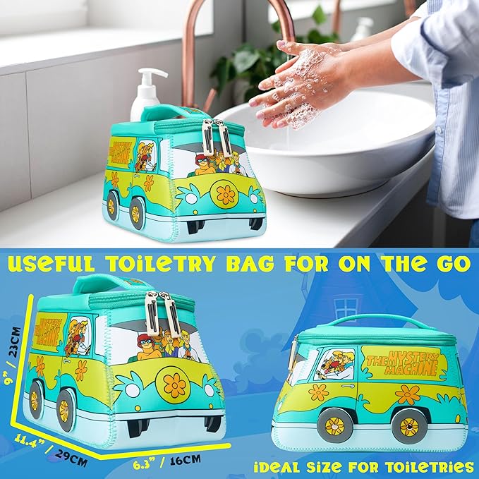 Get Trend Scooby Doo Toiletry Bag, Valentines Day Gifts for Women, Teens Travel Essentials, Girls Makeup Bag Airplane, Cruise Essentials, Travel Accessories (Multi Scooby)