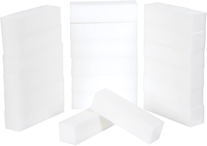 ForPro Professional Collection Super White Buffing Block, 120 Grit, Four-Sided Manicure and Pedicure Nail Buffer, 3.75” L x 1” W x 1” H, 20-Count