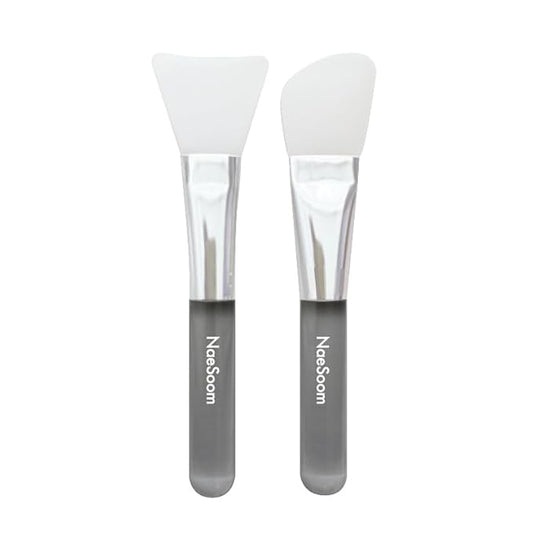 Silicon Jelly Brush | Mask Application Tool for Enhancer | Easy to Clean | Face Mask Applicator | All Skin Types | K-beauty Skin Care | 2 Piece (Made in Korea)