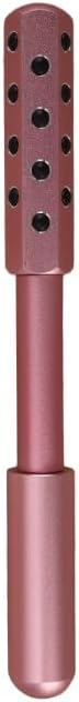 Betypura 24-Stone Facial Roller - Cooling Face & Neck Massager Tool for Skin Rejuvenation | 360° Contouring with Germanium Stones & Aircraft Aluminum | Portable 7.6" Beauty Roller - Pink