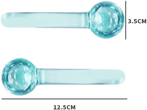 Small Ice Globes for Face 2PCS– for Facials, Skin Tightening & Anti-Aging–Perfect Ice Globes for Reduction of Puffiness & Wrinkles of Face, Neck & Eyes–Pink and Blue (Light Pink)
