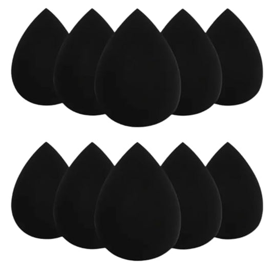 10 Pack Makeup Sponges for Foundation Blending Reusable Beauty Applicators for Liquid Cream & Powder Water Drop Design Latex Free and Fragrance Free