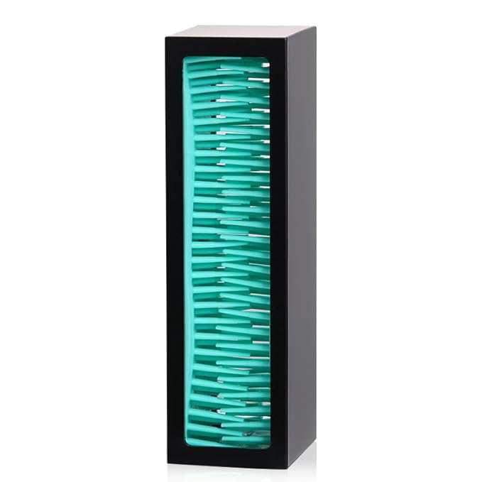 DUcare Makeup Brushes Storage Holder Organizer Professional Silicone Air Drying for Countertop Display Container Cosmetics Brushes Storage Solution Black and Blue