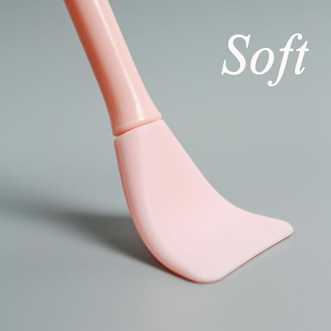6 Pack Cosmetic Spatula, Small Silicone Applicator Face Brush for Skin Treatment DIY Facial Mud, Gel, Cream, Lotion, Powder, Clay, Plastic Scooper Extractor Tool for Mixing, Sampling, Waxing