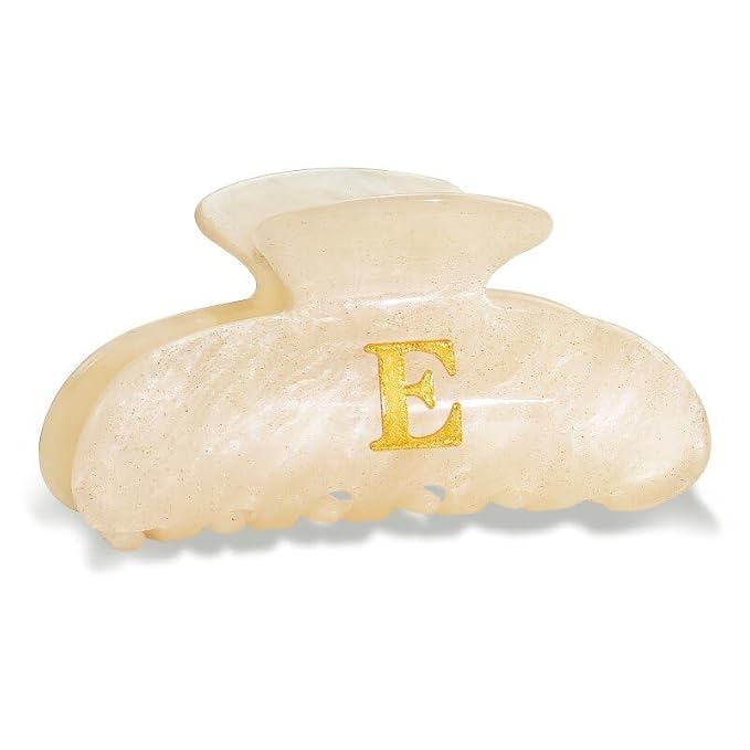 Valentines Day Gifts for Her - Fashion Glitter Initial Cute Claw Clips, Valentines Day Gifts for Her Teens Women Kids Girls Mom - Letter E