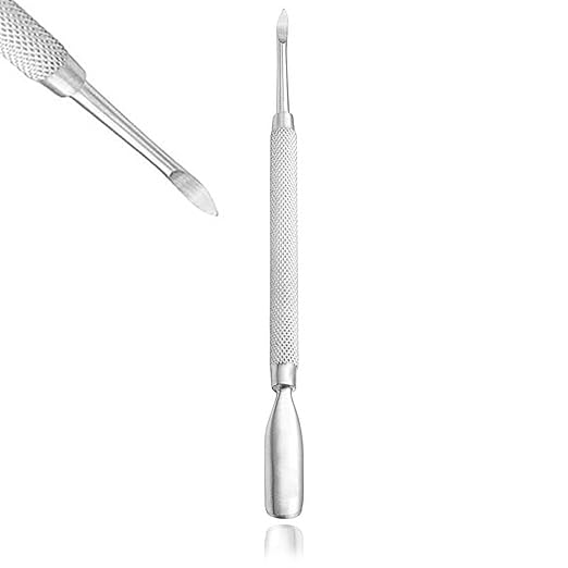Cuticle Pusher Spoon Nail Cleaner Professional Stainless Steel Cuticle Remover Durable Manicure and Pedicure Tools