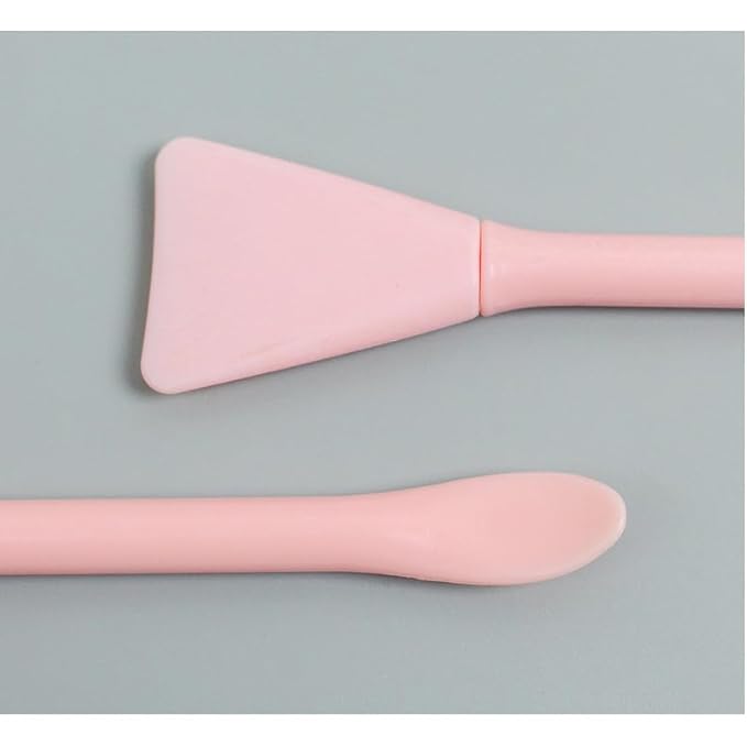 6 Pack Cosmetic Spatula, Small Silicone Applicator Face Brush for Skin Treatment DIY Facial Mud, Gel, Cream, Lotion, Powder, Clay, Plastic Scooper Extractor Tool for Mixing, Sampling, Waxing