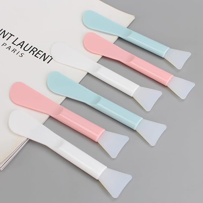 15 Pack Cosmetic Face Maks Spatulas, Reusable Silicone Beauty Brush for Cream, Craft, Gel, Clay, Mud, Makeup Spoon, Multipurpose Applicator Scraper for Mixing, Skincare, Waxing, Facial Mask