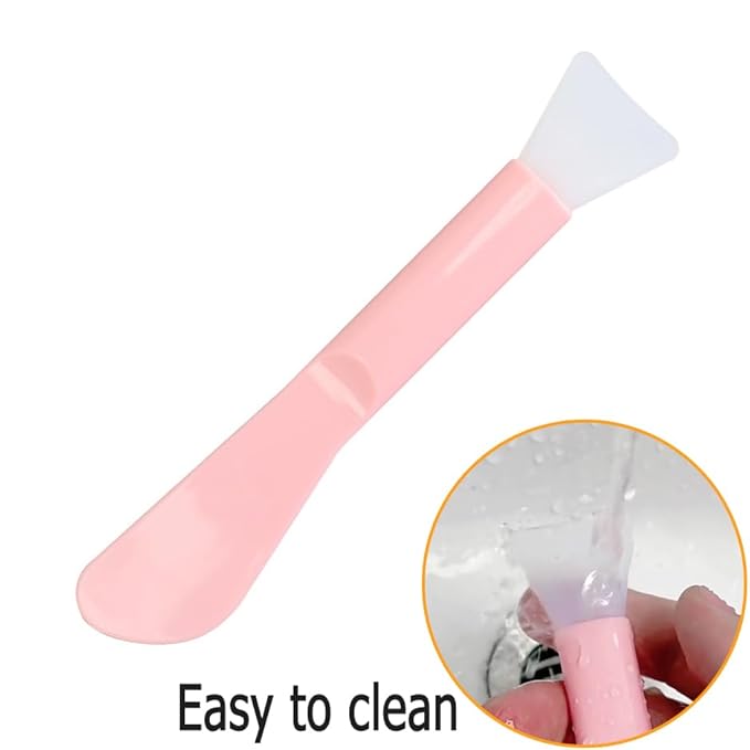 6 Pack Soft Silicone Facial Mask Applicator, Reusable Makeup Face Mask Brush Spatula, Plastic Washable Beauty Cosmetic Tools for Clay, Cream, Gel, Mud, DIY Mixing, Skincare, Sampling, Waxing