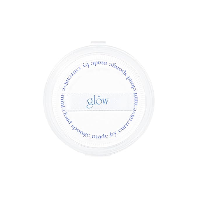 glow mini cloud sponge 3EA | featuring skin-friendly rubycell | puff-shaped sponge that effortlessly simplifies makeup application, perfect makeup sponge for quick and even application, 0.07 lbs
