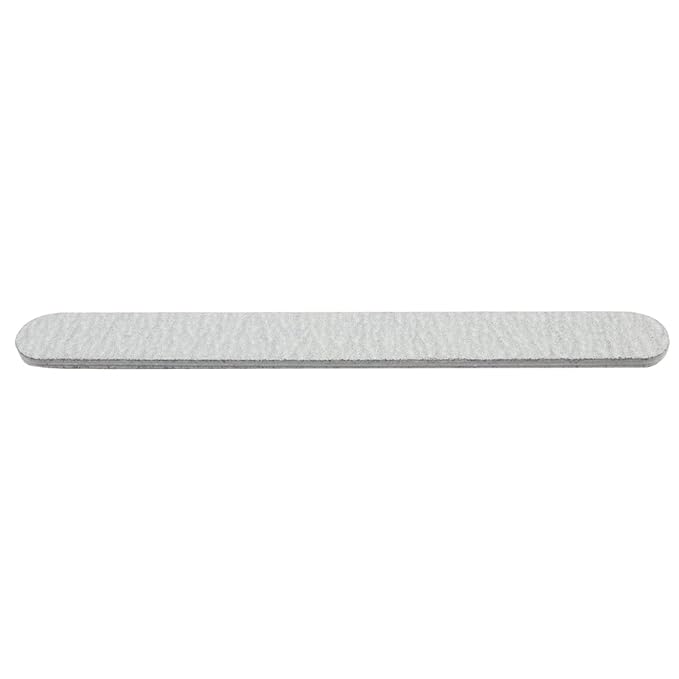 ForPro Professional Collection Zebra Foam Board, 100/100 Grit, Double-Sided Manicure Nail File, 7” L x .75” W 50-Count
