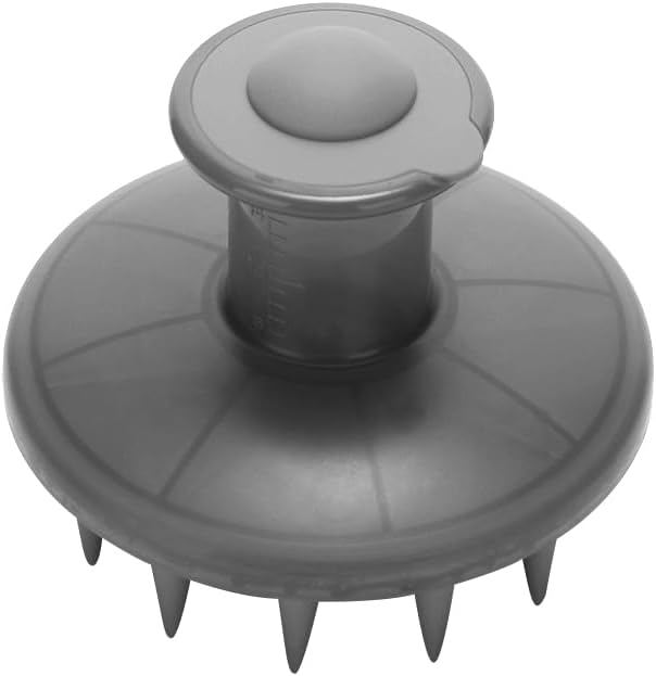Hair Oil Applicator & Scalp Massager – Soft Silicone Bristles to Remove Dandruff, Leak-Proof Applicator for Hair Growth Oils, Serums & Treatments – Even Distribution, Gentle Massage (Gray)