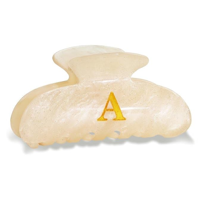 Birthday Gifts for Women Teens - Initial Cute Hair Clips, Hair Claw Clips, Fashion Glitter Claw Clips Durable Hair Clips, Birthday Christmas Gifts for Women Teens - Letter A