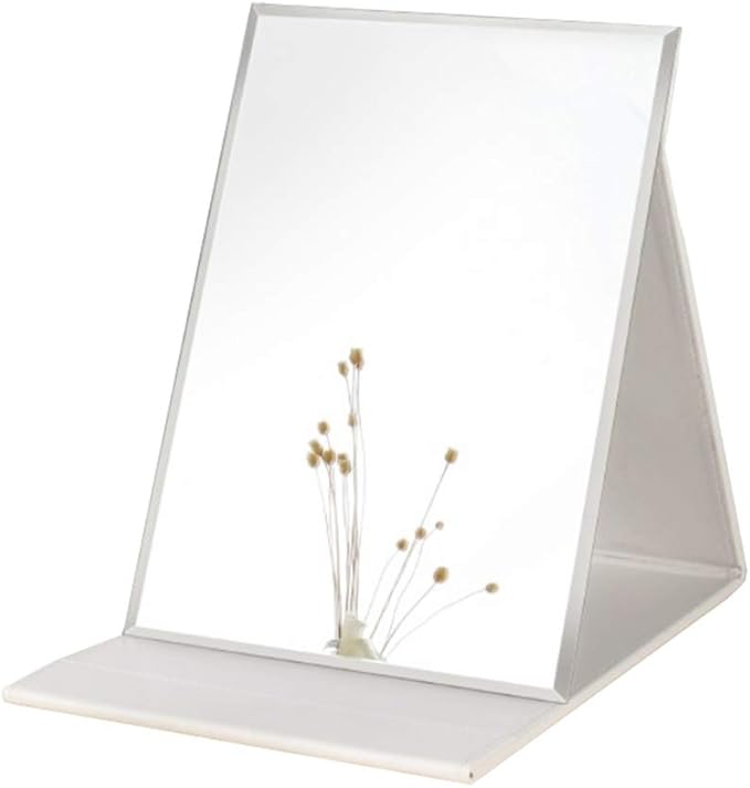 Zcooooool Large Portable Super HD Mirror - Multi Stand Angle Hand Free/Handheld/Tabletop Foldable 10x7 Inch