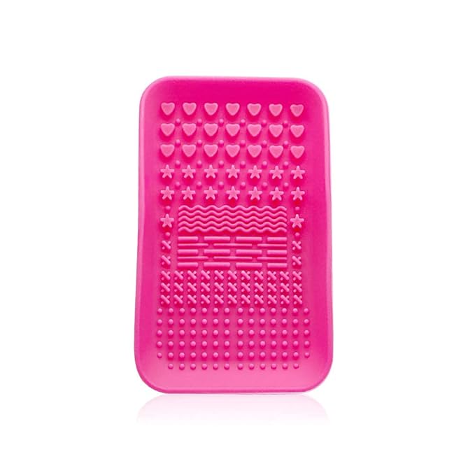 KINGZHUO Makeup Brush Cleaner Pad Cosmetic Brush Cleaning Mat Portable Washing Tool Scrubber Brush Cleansing Pad Makeup Cleaning Mat