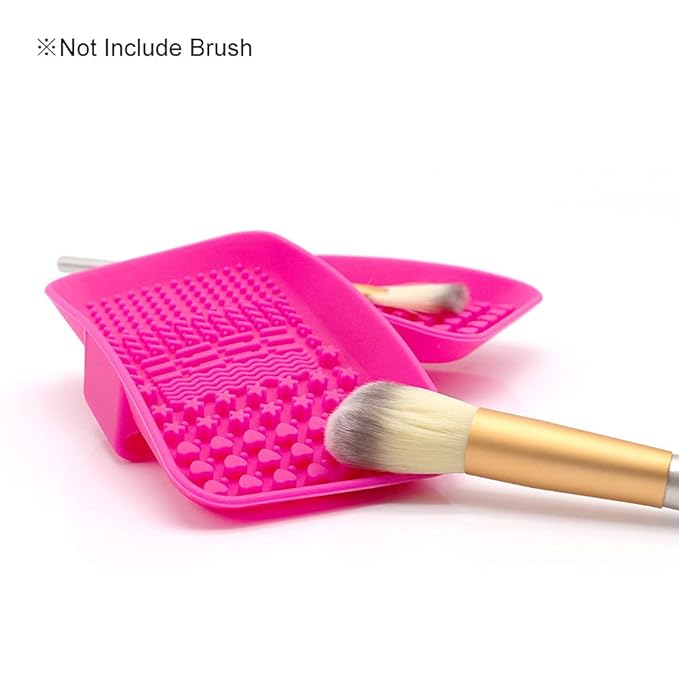 KINGZHUO Makeup Brush Cleaner Pad Cosmetic Brush Cleaning Mat Portable Washing Tool Scrubber Brush Cleansing Pad Makeup Cleaning Mat