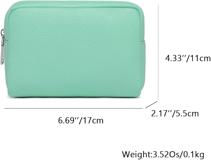 Makeup Bag Large Capacity Women's Classic Black Wash Bag Adjustable Partition Wash Brush and Cosmetic Carrying Bag (Light green)